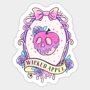 Hot goth summer wicked apple Sticker